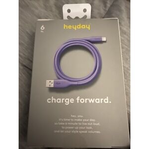 NEW Heyday 6ft LTNG To USB-A Charging Cable For IPhone - IPad